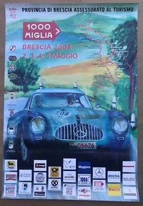 Póster Mille Miglia 2002 Un gran evento de carreras póster 39", Italia, Mercedes #202 - Imagen 1 de 5