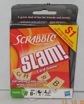 Hasbro Scrabble Slam 2008 juego de cartas Foto 1 de 3