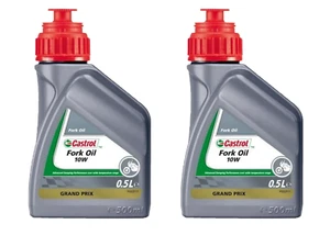 OLIO SOSPENSIONE FORCELLA AMMORTIZZATORI N2 CASTROL FORK OIL 10W 0,5 LITRI MOTO - Imagen 1 de 5