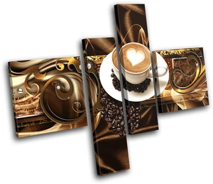 Modern Coffee Abstract MULTI LONA pared arte Foto impresion - Imagen 1 de 1