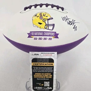 Whit Weeks Signed Football LSU Tigers Stadium Football JSA CG65148 Autographed - Picture 1 of 5