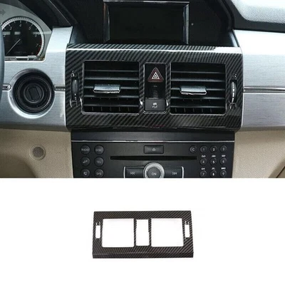 09~2015 Central Console Carbon Fiber Air Outlet Vent Cover For Mercedes~Benz GLK — 第 1/4 张图片
