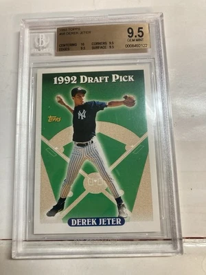 Bgs Beckett 9.5 1993 Topps Derek Jeter RC rookie 10 Centering #98 Ny Yankees - Image 1 of 2