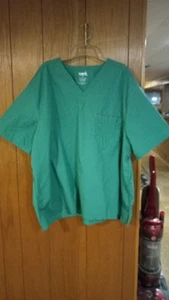 WORK Mens Lime Green Short Sleeve Hospital Top!  Size 3x - Picture 1 of 4