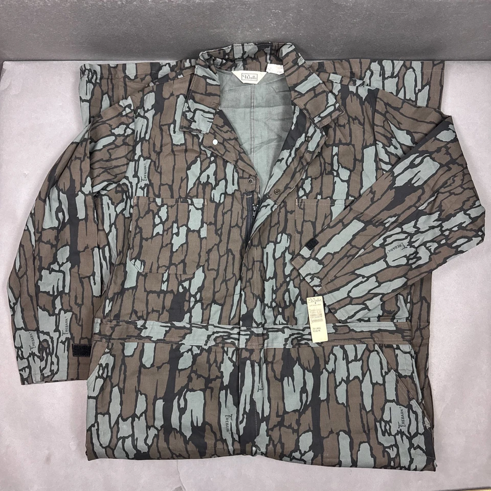 Винтажные настенные комбинезоны мужские 2XL камуфляж TreBark неиспользованный запас охота легкий олень - Изображение 1 из 4