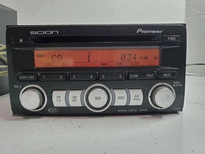 Reproductor de CD AM FM radio estéreo Toyota Scion Pioneer (PT546-00080) OEM - probado Foto 1 de 4