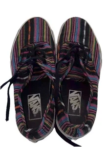 Sneaker Shoes VANS Authentic Guate Stripe Womens 7  Mens 5.5 Unisex Guatemalan - Picture 1 of 6