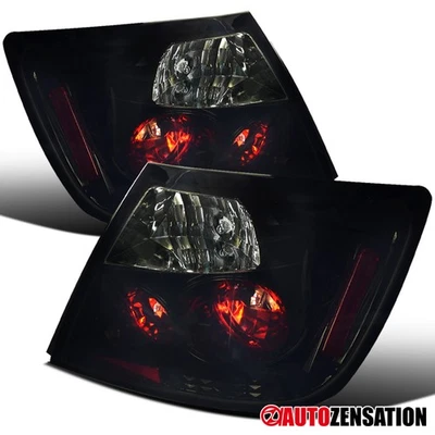 Fit 2004-2010 Scion tC 2Dr Coupe Black/Smoke Rear Tail Lights Brake Lamps 04-10 Foto 1 de 4