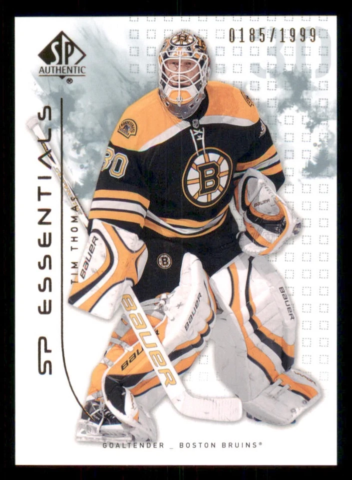2009-10 SP Authentic #156 Tim Thomas ESS /1999 - Image 1 of 2