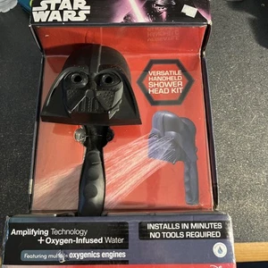 NUEVO Kit de cabezal de ducha portátil Star Wars Darth Vader agua con infusión de oxígeno oxigénico - Imagen 1 de 4