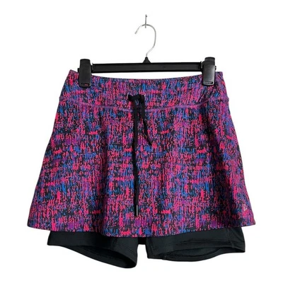Saia Skort Esportivo Rosa Preta com Shorts Tênis Golfe Athleisure P Pequena  - Imagem 1 de 4