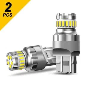 2PCS T20 W21W Daytime Running Light Globe LED Reverse Light Error Free 7443 7440 - Picture 1 of 12