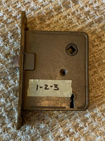 Antique Interior Mortise Lock Door Hardware #1-2-3 Cover