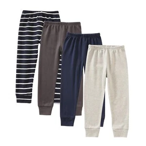 Baby and Toddler Boys 4-Pack Cotton Pants Stripe 3T - Picture 1 of 5