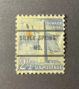 Baltimore, Maryland Type 263 Precancel - 2½ cents Bunker Hill - U.S. #1034 - MD - Picture 1 of 2