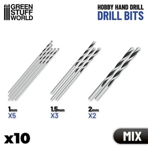 Brocas Taladro Manual MIX - brocas 1mm 1,5mm 2mm - Modelismo Hobby Manualidades - Imagen 1 de 2