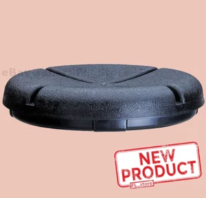 Cubos de asiento con tapa de cubo de 5 galones duraderos ligeros de plástico negro NUEVO - Imagen 1 de 12