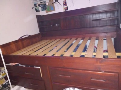 Детская кровать полный размер с ящиками - Изображение 1 из 4