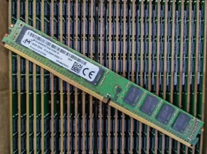 Micron 16GB DDR4 2666 VLP ECC UDIMM RAM 2Rx8 PC4-21300 MT 18ADF2G72AZ-2G6E1 288p - Picture 1 of 3