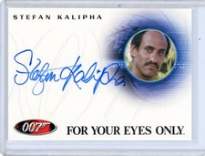 STEFAN KALIPHA 2009 RITTENHOUSE JAMES BOND ARCHIVES 35th #A91 Autograph AUTO