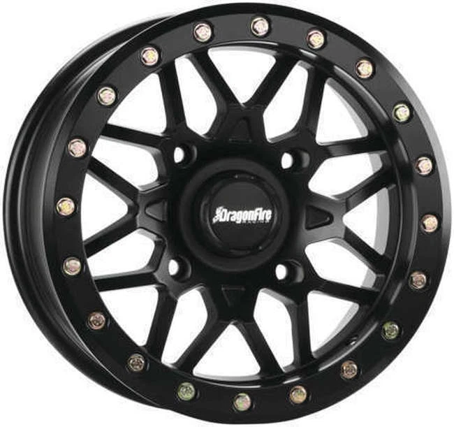 Rueda Typhon 14X7 4/137 5+2 +10 mecanizada negra DragonFire 523196 Foto 1 de 1