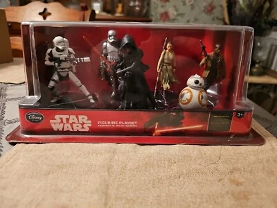 NEW | Disney Store STAR WARS THE FORCE AWAKENS Toy FIGURES SET BB8 Rey Kylo Ren - Image 1 of 2