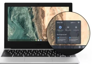 Samsung Galaxy Chromebook 11.6" 64GB eMMC, Intel Celeron N4500, 1.10GHz, 4GB RAM - Picture 1 of 1