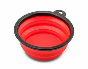 PRECORN Reisenapf Hunde Katzen Haustier Futternapf faltbarer Wasser Napf rot - Imagen 1 de 7