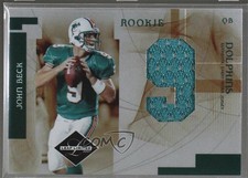 2007 Leaf Limited Jumbo Jerseys Jersey Number Die-Cut /9 John Beck Rookie RC
