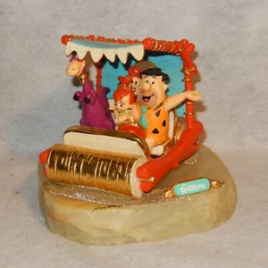 LE 65/2750 Vintage Ron Lee 1992 FLINTSONES Car Fred Wilma Dino Pebbles 13 lbs+! - Picture 1 of 13