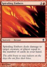 1x Spiraling Embers - Foil MTG Saviors of Kamigawa NM Magic Foil