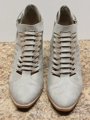 Zapatos de vestir de gamuza gris claro de gamuza para mujer Qupid talla 6 Foto 1 de 4