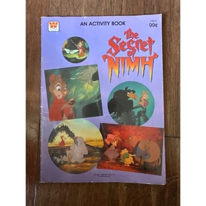 RARE The Secret of NIMH Activity Book 1982 Whitman Vintage Don Bluth Animation - Imagen 1 de 5