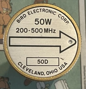 Bird 43 Thruline WattMeter Element 50W 50D 200-500MHz - Zdjęcie 1 z 3