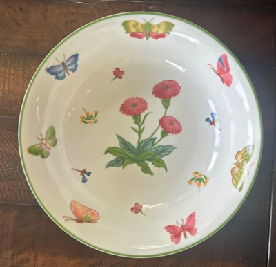 Ensaladera GRANDE de gres fino de Trisa 10 7/8" patrón: mariposas Foto 1 de 4