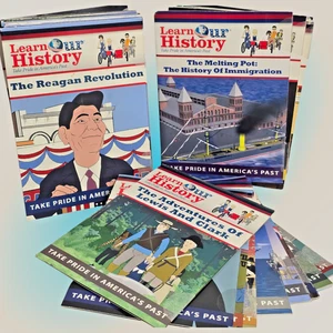 Lot 29 Learn Our History DVDs Take Pride in America's Past Homeschool Learn NEW - Picture 1 of 15