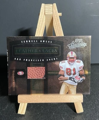 Playoff Absolute Memorabilia 2004 cuero y cordones Terrell Owens/parche 250 SSP Foto 1 de 2