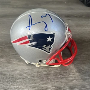 Mini casco firmato Sony Michel autografato AUTO FIRMATO NE Patriots SGC# - Foto 1 di 5