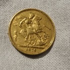 1876 22ct GOLD FULL SOVEREIGN COIN QUEEN VICTORIA YOUNG HEAD