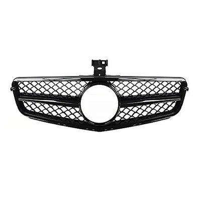  Parrilla W204, parrilla delantera para 2008-2014 clase C C300 C250 C350 (AMG negro brillante Foto 1 de 4