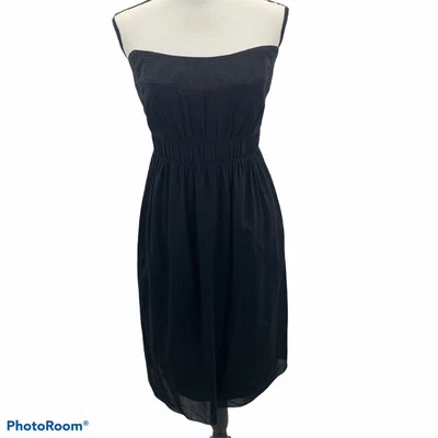 AKRIS Punto Size 10 Dress Wool Lined Strapless Black Knee Length LBD Women’s - Image 1 of 4