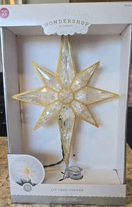 8 Point Christmas Tree Star Topper 13 In Tall. Brand New - Picture 1 of 2