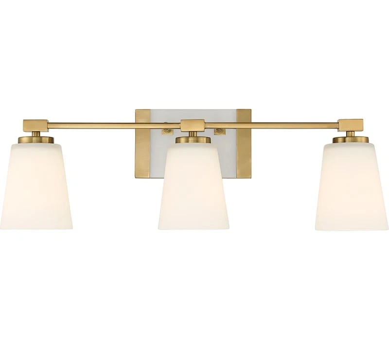 Tocador Darby Savoy House 8-6901-3-322, 3 luces 180 vatios totales, latón cálido Foto 1 de 1