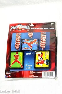 POWER RANGERS - HANGING DECORATION  BIRTHDAY-CHILD  MULTI-COLOR   PARTY SUPPLIES - Picture 1 of 1