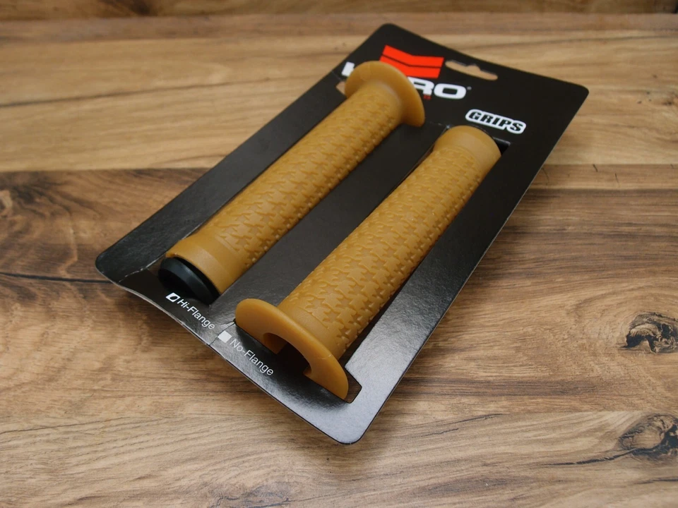 Empuñaduras de manillar BMX 1997 HARO empuñaduras de brida alta Haro Stitch Gum miel Foto 1 de 4