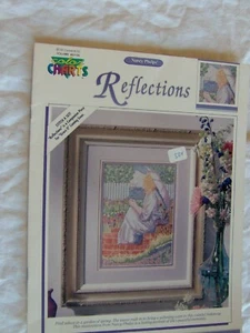 REFLECTIONS In A Spring Garden CROSS STITCH PATTERN CHART Nancy Phelps  - Picture 1 of 2