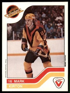 1983-84 Vachon Mark Kirton Vancouver Canucks #109
