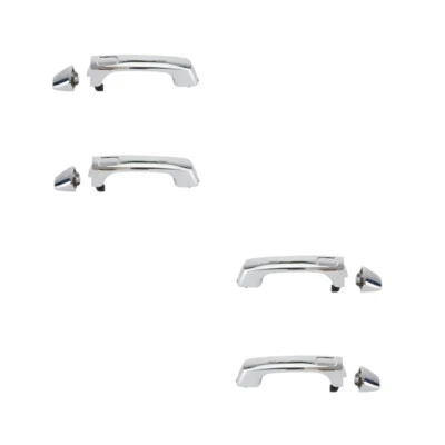 Manija de puerta exterior cromada delantera trasera 4 piezas L&R para Hummer H3 H3T 09-10 Foto 1 de 4