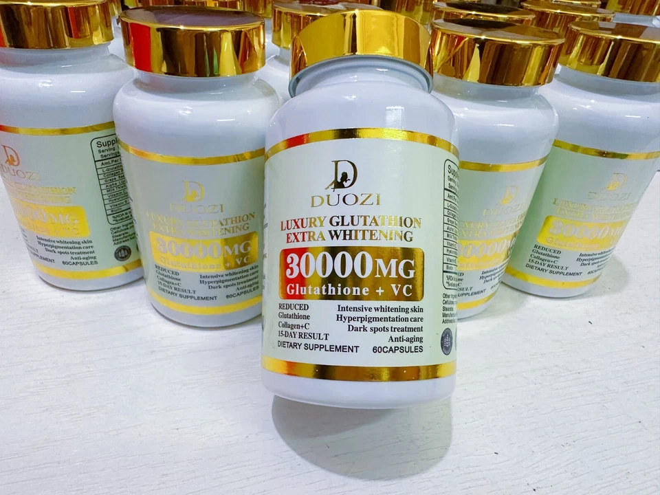 HGS L-GLUTATHIONE SKIN WHITENING ANTI-AGING CAPSULES SUPPLEMENT ANTIOXIDANT 30000MG