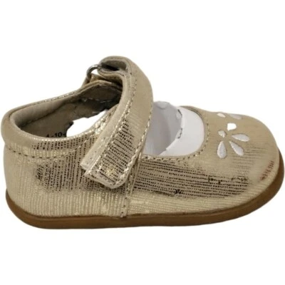 See Kai Run Ginny INF Toddler Girl Various Size Dress Shoes Gold - Image 1 of 3